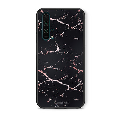 Marble Black Rosegold - Honor 20 Pro θήκη