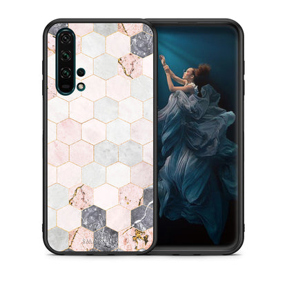 Marble Hexagon Pink - Honor 20 Pro θήκη