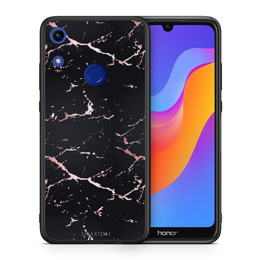Marble Black Rosegold - Honor 8A θήκη