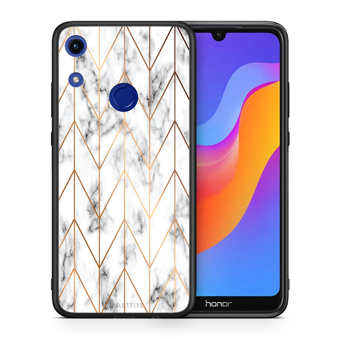 Marble Gold Geometric - Honor 8A θήκη