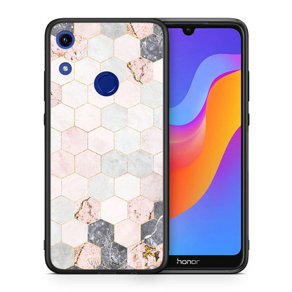 Marble Hexagon Pink - Honor 8A θήκη