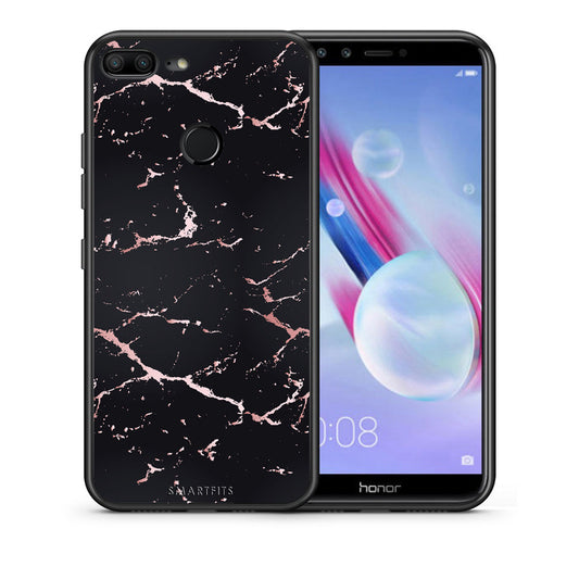 Marble Black Rosegold - Honor 9 Lite θήκη