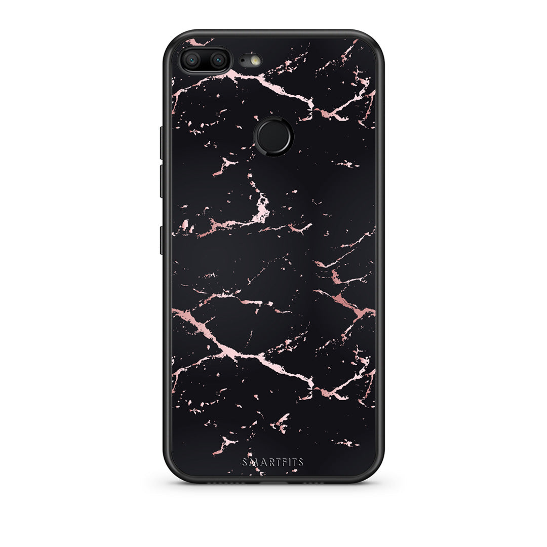 Marble Black Rosegold - Honor 9 Lite θήκη