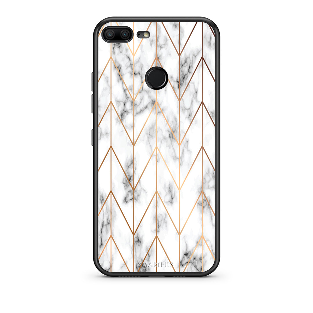 Marble Gold Geometric - Honor 9 Lite θήκη