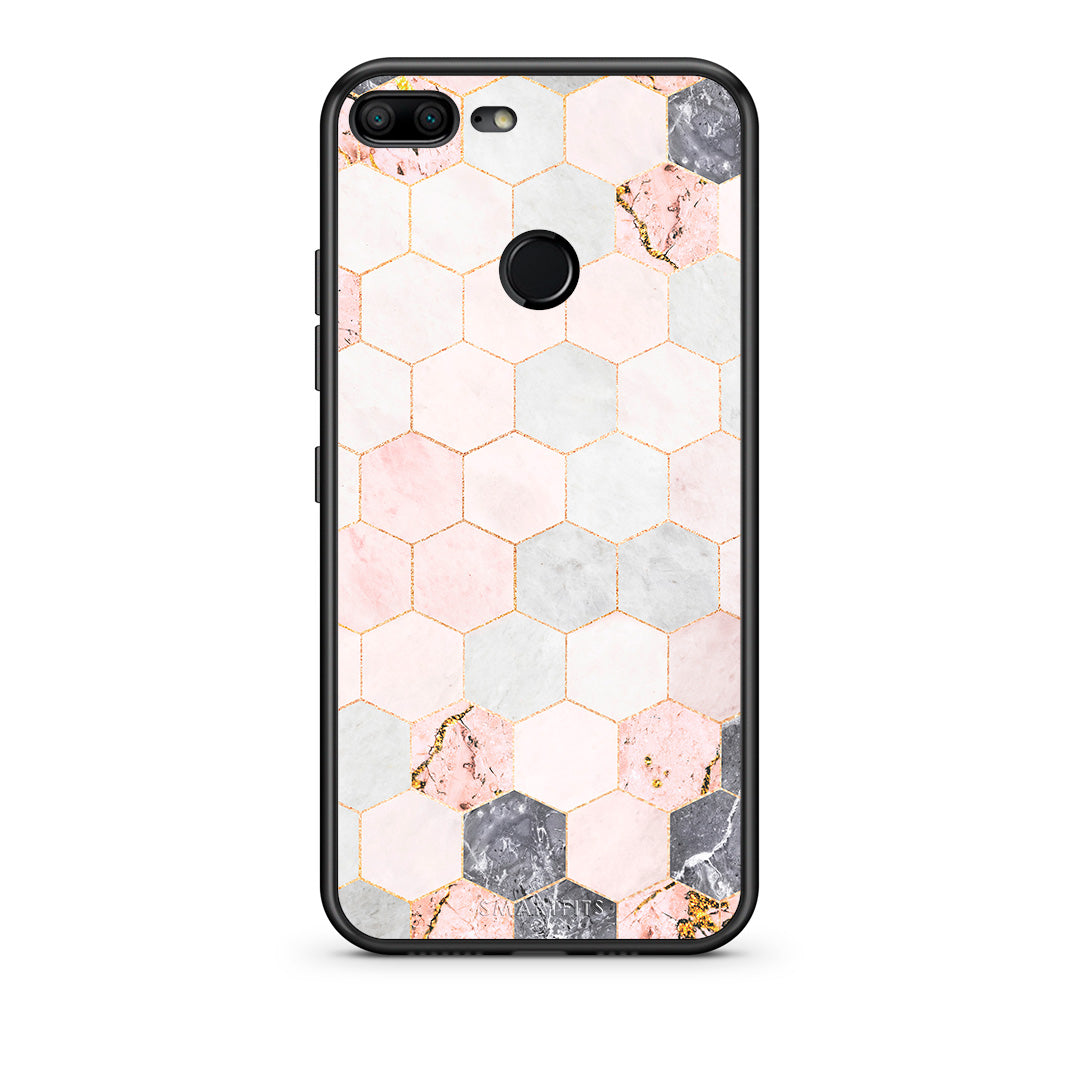 Marble Hexagon Pink - Honor 9 Lite θήκη