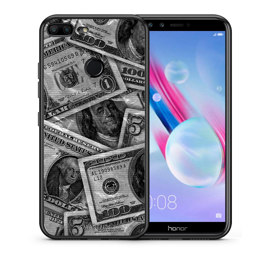 Money Dollars - Honor 9 Lite θήκη