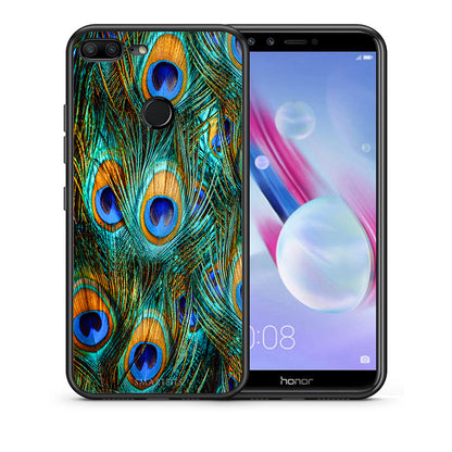Real Peacock Feathers - Honor 9 Lite θήκη