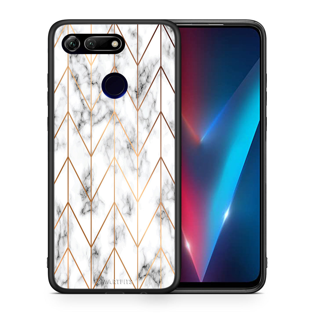 Marble Gold Geometric - Honor View 20 θήκη