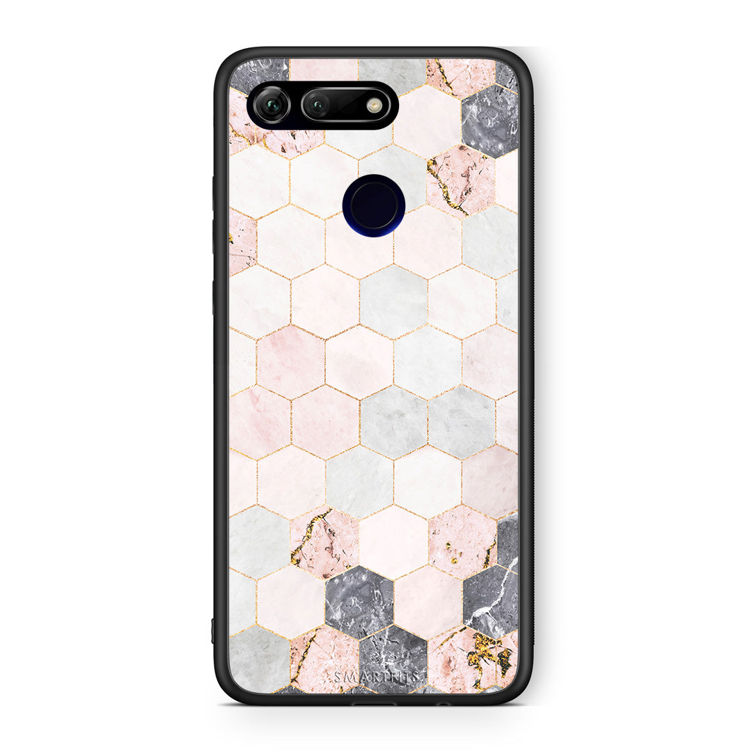 Marble Hexagon Pink - Honor View 20 θήκη