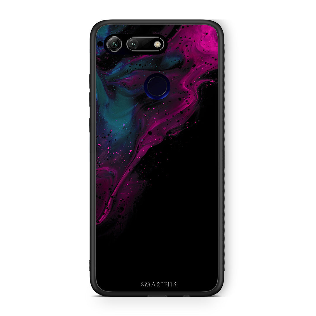 Watercolor Pink Black - Honor View 20 θήκη