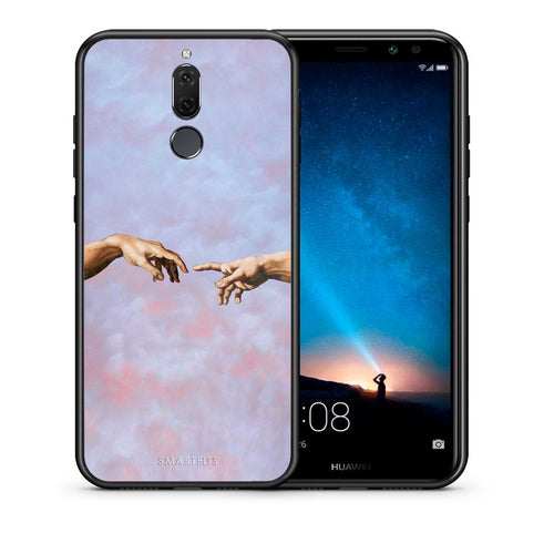Θήκη Huawei Mate 10 Lite Adam Hand από τη Smartfits με σχέδιο στο πίσω μέρος και μαύρο περίβλημα | Huawei Mate 10 Lite Adam Hand case with colorful back and black bezels