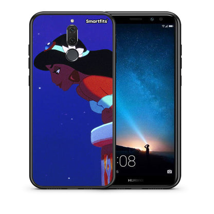 Θήκη Huawei Mate 10 Lite Alladin And Jasmine Love 2 από τη Smartfits με σχέδιο στο πίσω μέρος και μαύρο περίβλημα | Huawei Mate 10 Lite Alladin And Jasmine Love 2 case with colorful back and black bezels