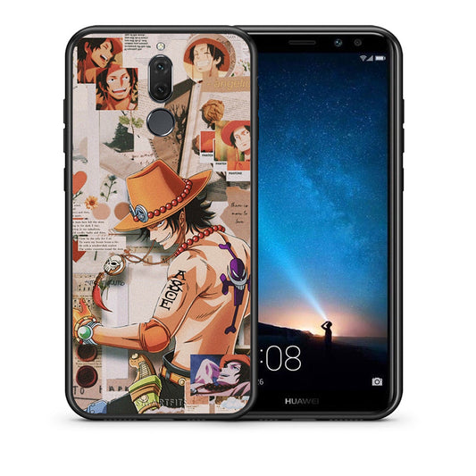 Θήκη Huawei Mate 10 Lite Anime Collage από τη Smartfits με σχέδιο στο πίσω μέρος και μαύρο περίβλημα | Huawei Mate 10 Lite Anime Collage case with colorful back and black bezels