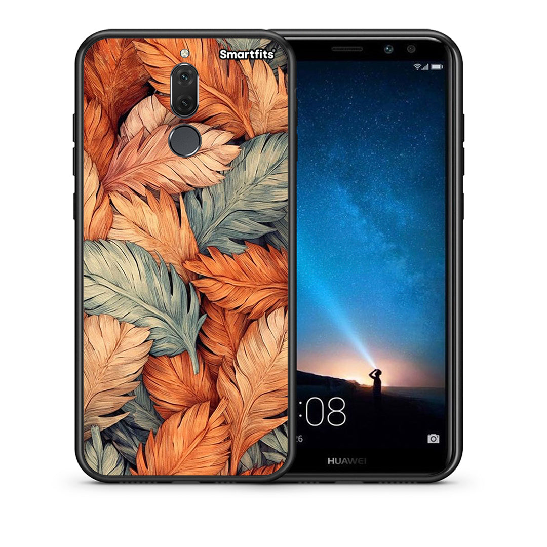 Θήκη Huawei Mate 10 Lite Autumn Leaves από τη Smartfits με σχέδιο στο πίσω μέρος και μαύρο περίβλημα | Huawei Mate 10 Lite Autumn Leaves case with colorful back and black bezels