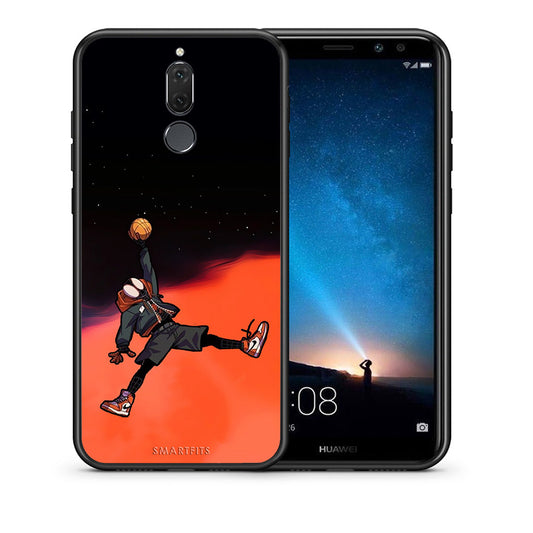 Θήκη Huawei Mate 10 Lite Basketball Hero από τη Smartfits με σχέδιο στο πίσω μέρος και μαύρο περίβλημα | Huawei Mate 10 Lite Basketball Hero case with colorful back and black bezels