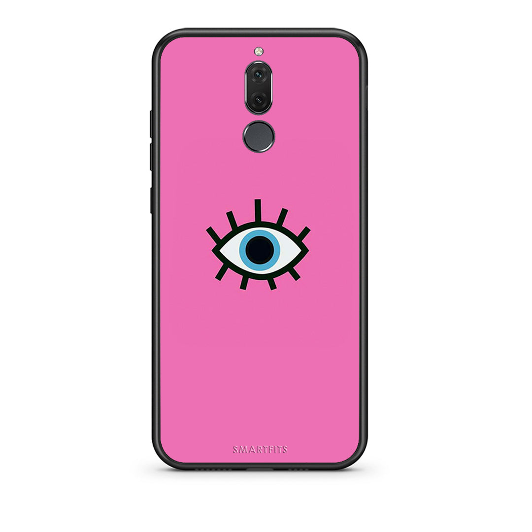 huawei mate 10 lite Blue Eye Pink θήκη από τη Smartfits με σχέδιο στο πίσω μέρος και μαύρο περίβλημα | Smartphone case with colorful back and black bezels by Smartfits