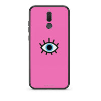 Thumbnail for huawei mate 10 lite Blue Eye Pink θήκη από τη Smartfits με σχέδιο στο πίσω μέρος και μαύρο περίβλημα | Smartphone case with colorful back and black bezels by Smartfits