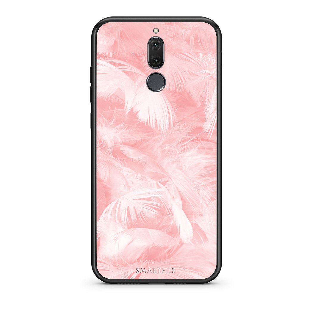 33 - huawei mate 10 lite Pink Feather Boho case, cover, bumper