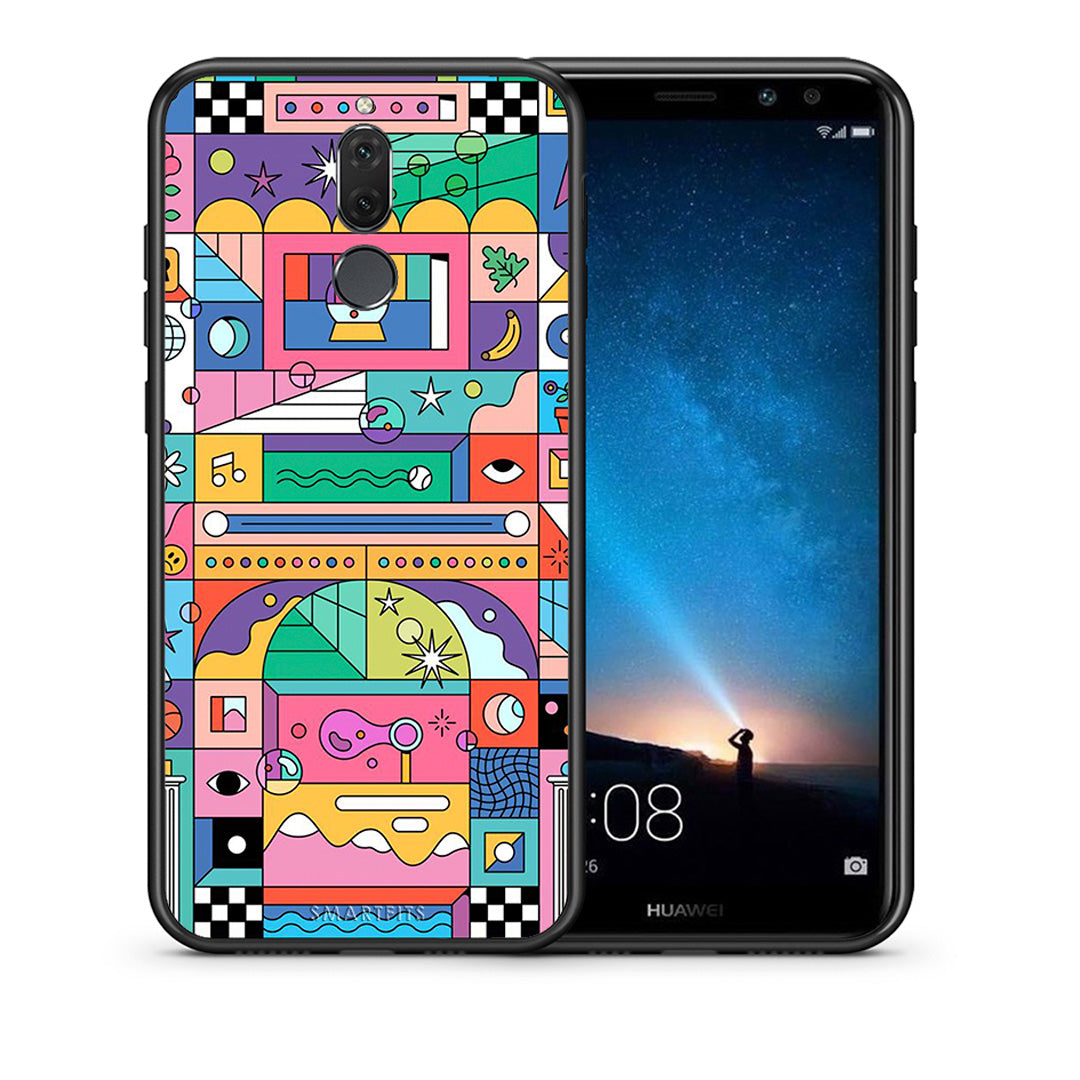 Θήκη Huawei Mate 10 Lite Bubbles Soap από τη Smartfits με σχέδιο στο πίσω μέρος και μαύρο περίβλημα | Huawei Mate 10 Lite Bubbles Soap case with colorful back and black bezels