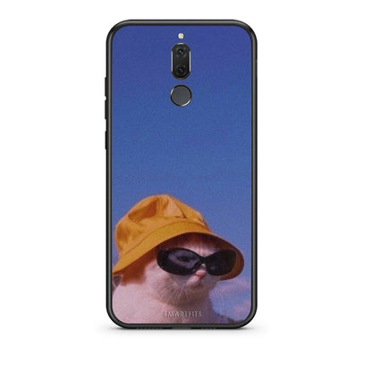 huawei mate 10 lite Cat Diva θήκη από τη Smartfits με σχέδιο στο πίσω μέρος και μαύρο περίβλημα | Smartphone case with colorful back and black bezels by Smartfits