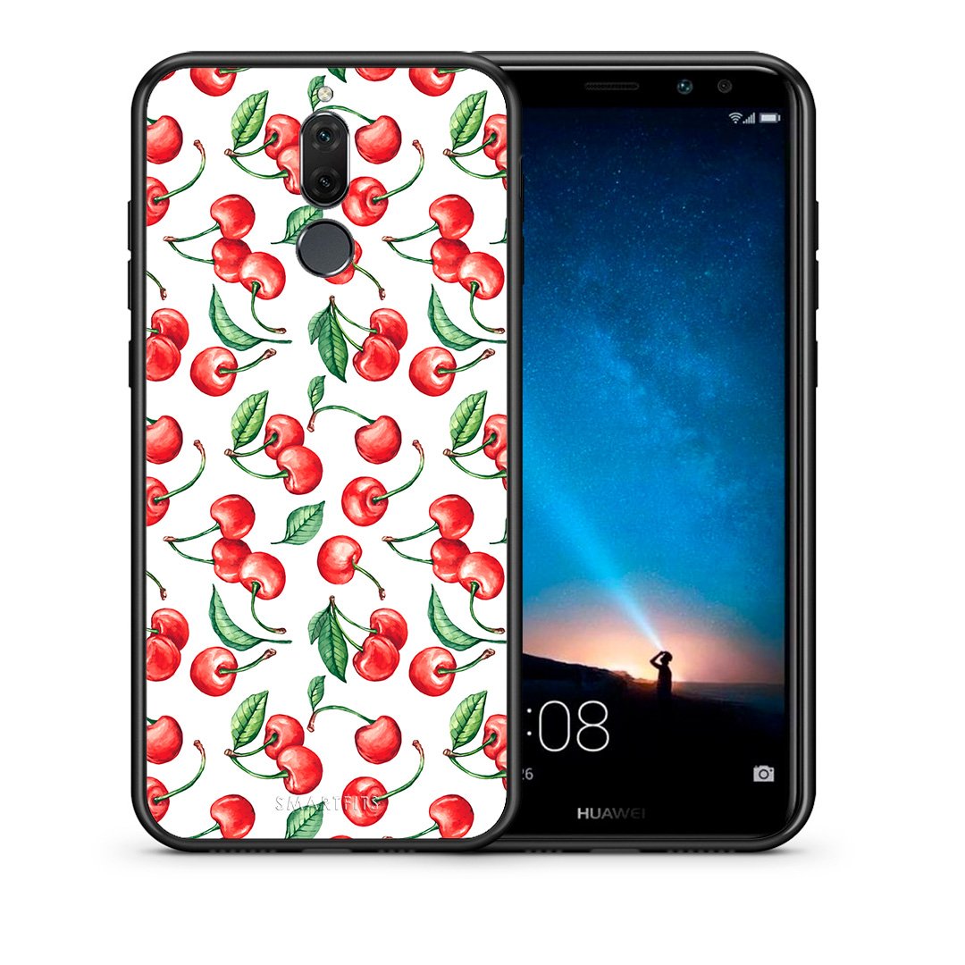 Θήκη Huawei Mate 10 Lite Cherry Summer από τη Smartfits με σχέδιο στο πίσω μέρος και μαύρο περίβλημα | Huawei Mate 10 Lite Cherry Summer case with colorful back and black bezels