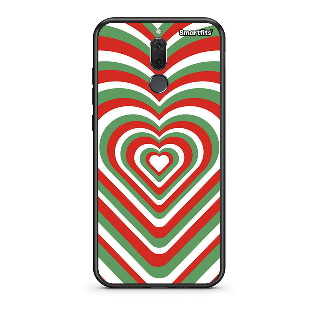 huawei mate 10 lite Christmas Hearts θήκη από τη Smartfits με σχέδιο στο πίσω μέρος και μαύρο περίβλημα | Smartphone case with colorful back and black bezels by Smartfits
