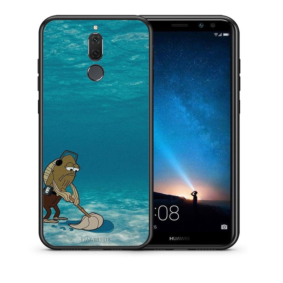 Θήκη Huawei Mate 10 Lite Clean The Ocean από τη Smartfits με σχέδιο στο πίσω μέρος και μαύρο περίβλημα | Huawei Mate 10 Lite Clean The Ocean case with colorful back and black bezels