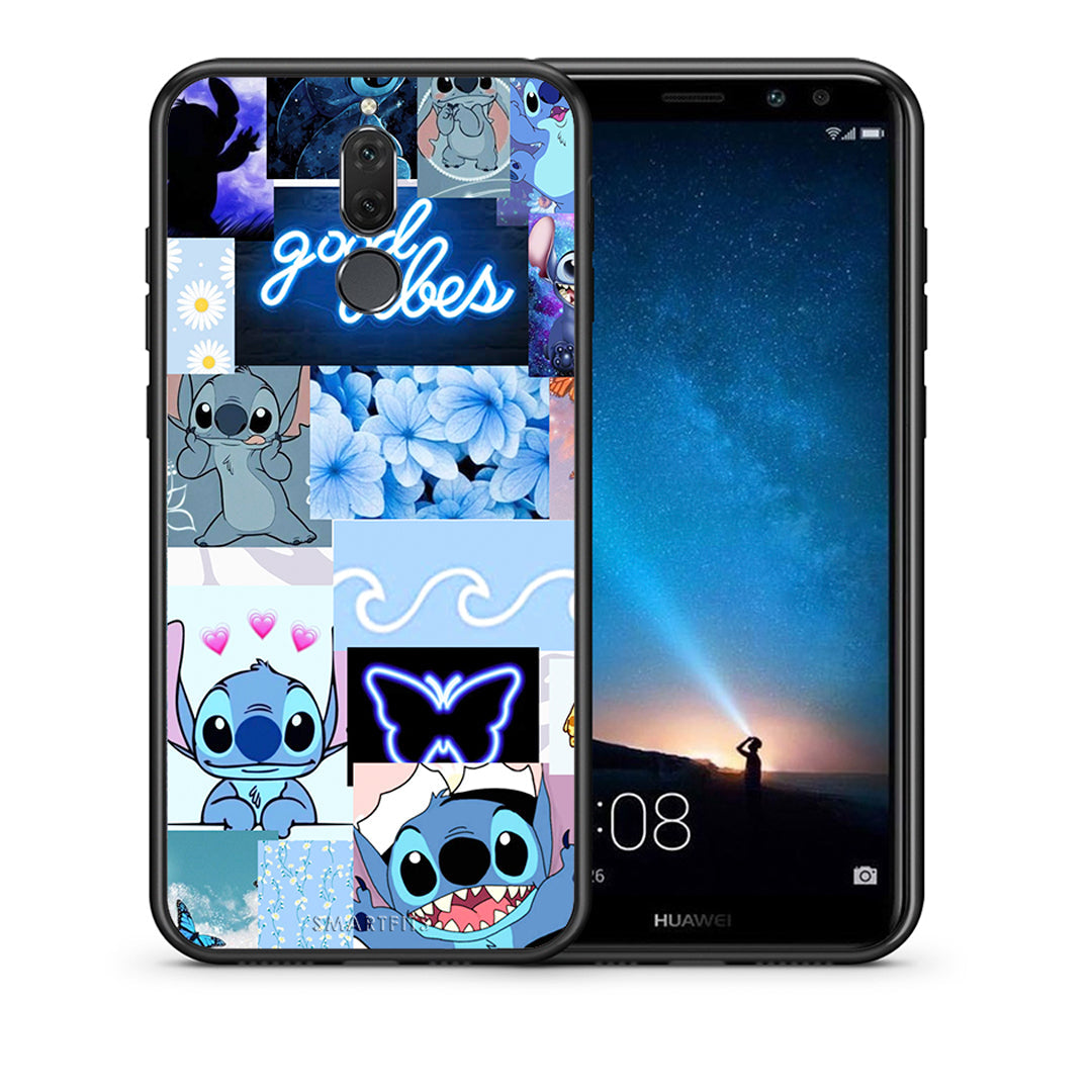 Θήκη Αγίου Βαλεντίνου Huawei Mate 10 Lite Collage Good Vibes από τη Smartfits με σχέδιο στο πίσω μέρος και μαύρο περίβλημα | Huawei Mate 10 Lite Collage Good Vibes case with colorful back and black bezels