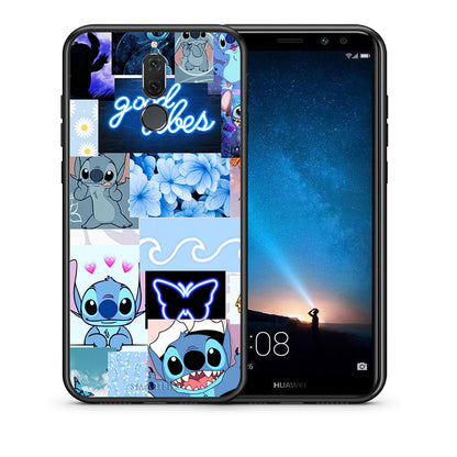 Θήκη Αγίου Βαλεντίνου Huawei Mate 10 Lite Collage Good Vibes από τη Smartfits με σχέδιο στο πίσω μέρος και μαύρο περίβλημα | Huawei Mate 10 Lite Collage Good Vibes case with colorful back and black bezels