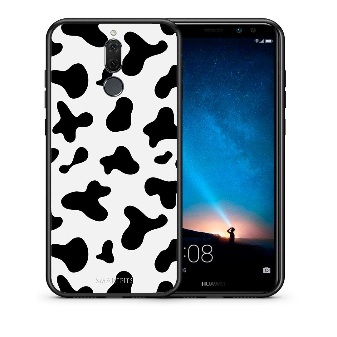 Θήκη Huawei Mate 10 Lite Cow Print από τη Smartfits με σχέδιο στο πίσω μέρος και μαύρο περίβλημα | Huawei Mate 10 Lite Cow Print case with colorful back and black bezels