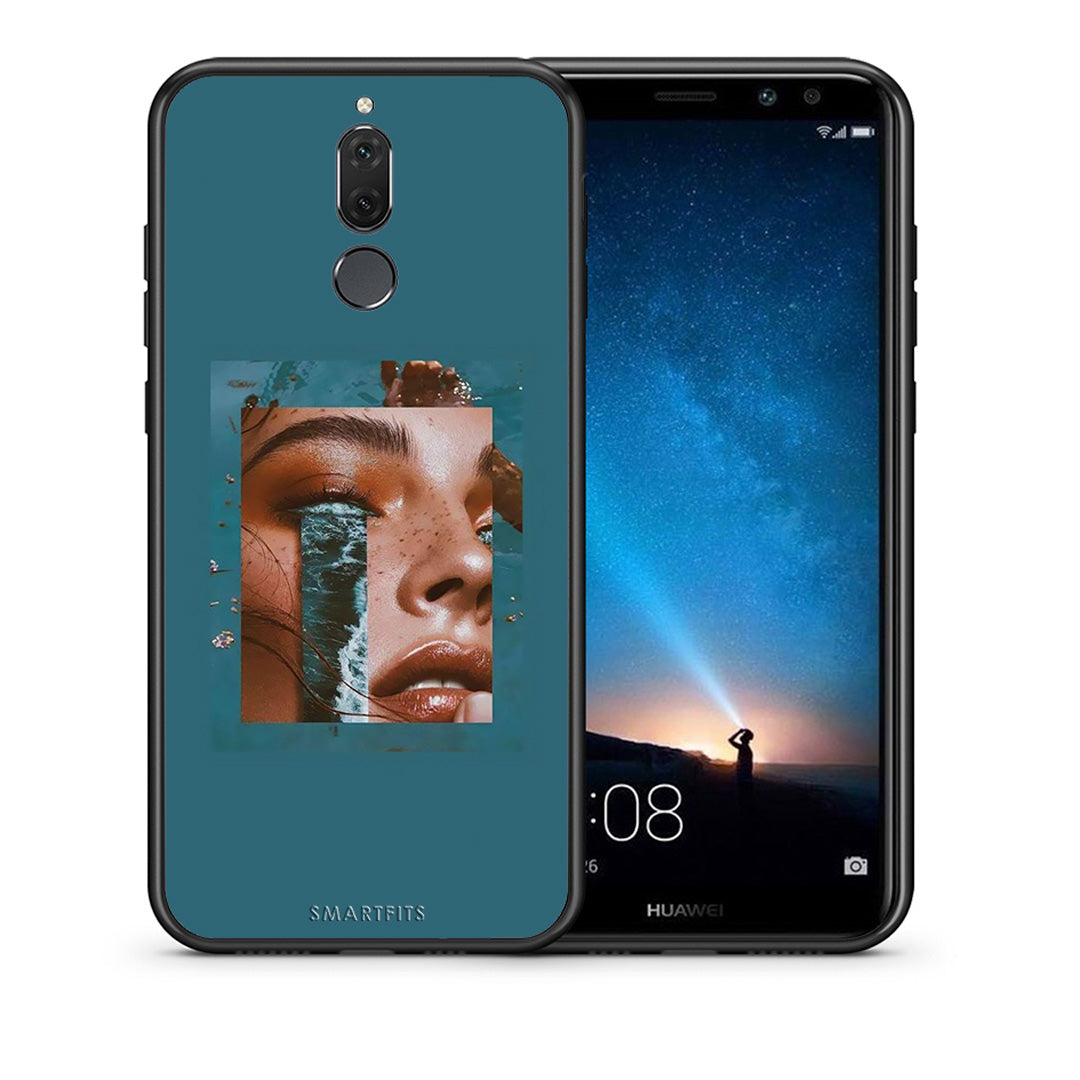Θήκη Huawei Mate 10 Lite Cry An Ocean από τη Smartfits με σχέδιο στο πίσω μέρος και μαύρο περίβλημα | Huawei Mate 10 Lite Cry An Ocean case with colorful back and black bezels