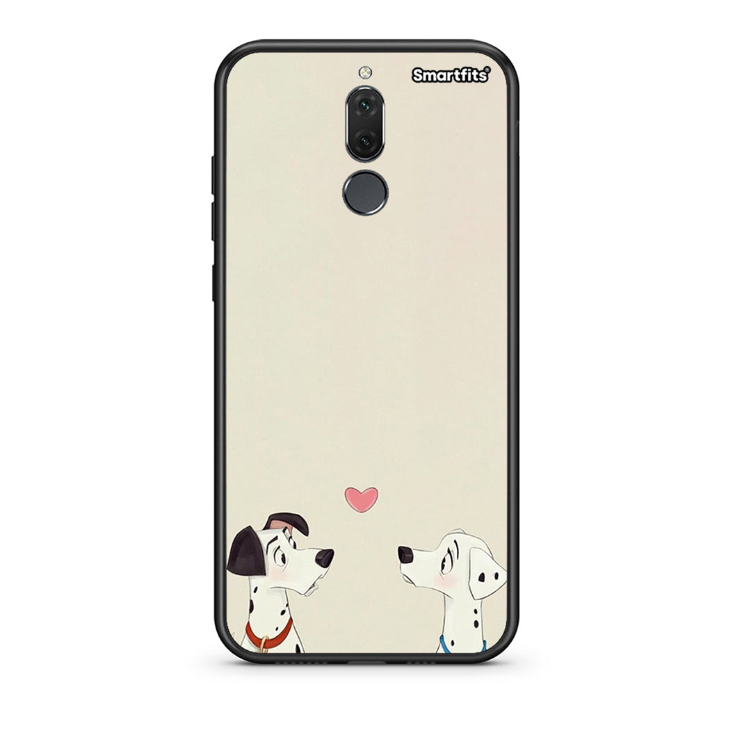huawei mate 10 lite Dalmatians Love θήκη από τη Smartfits με σχέδιο στο πίσω μέρος και μαύρο περίβλημα | Smartphone case with colorful back and black bezels by Smartfits