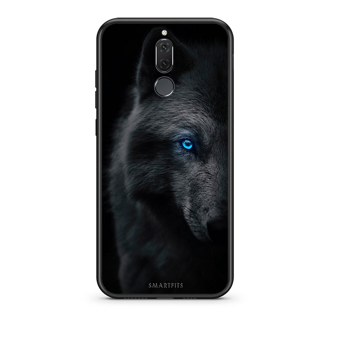 huawei mate 10 lite Dark Wolf θήκη από τη Smartfits με σχέδιο στο πίσω μέρος και μαύρο περίβλημα | Smartphone case with colorful back and black bezels by Smartfits