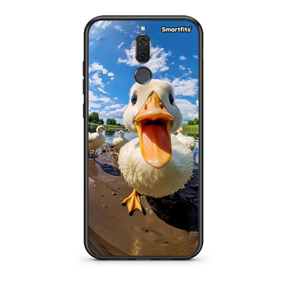 huawei mate 10 lite Duck Face θήκη από τη Smartfits με σχέδιο στο πίσω μέρος και μαύρο περίβλημα | Smartphone case with colorful back and black bezels by Smartfits