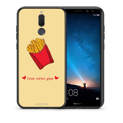 Θήκη Αγίου Βαλεντίνου Huawei Mate 10 Lite Fries Before Guys από τη Smartfits με σχέδιο στο πίσω μέρος και μαύρο περίβλημα | Huawei Mate 10 Lite Fries Before Guys case with colorful back and black bezels