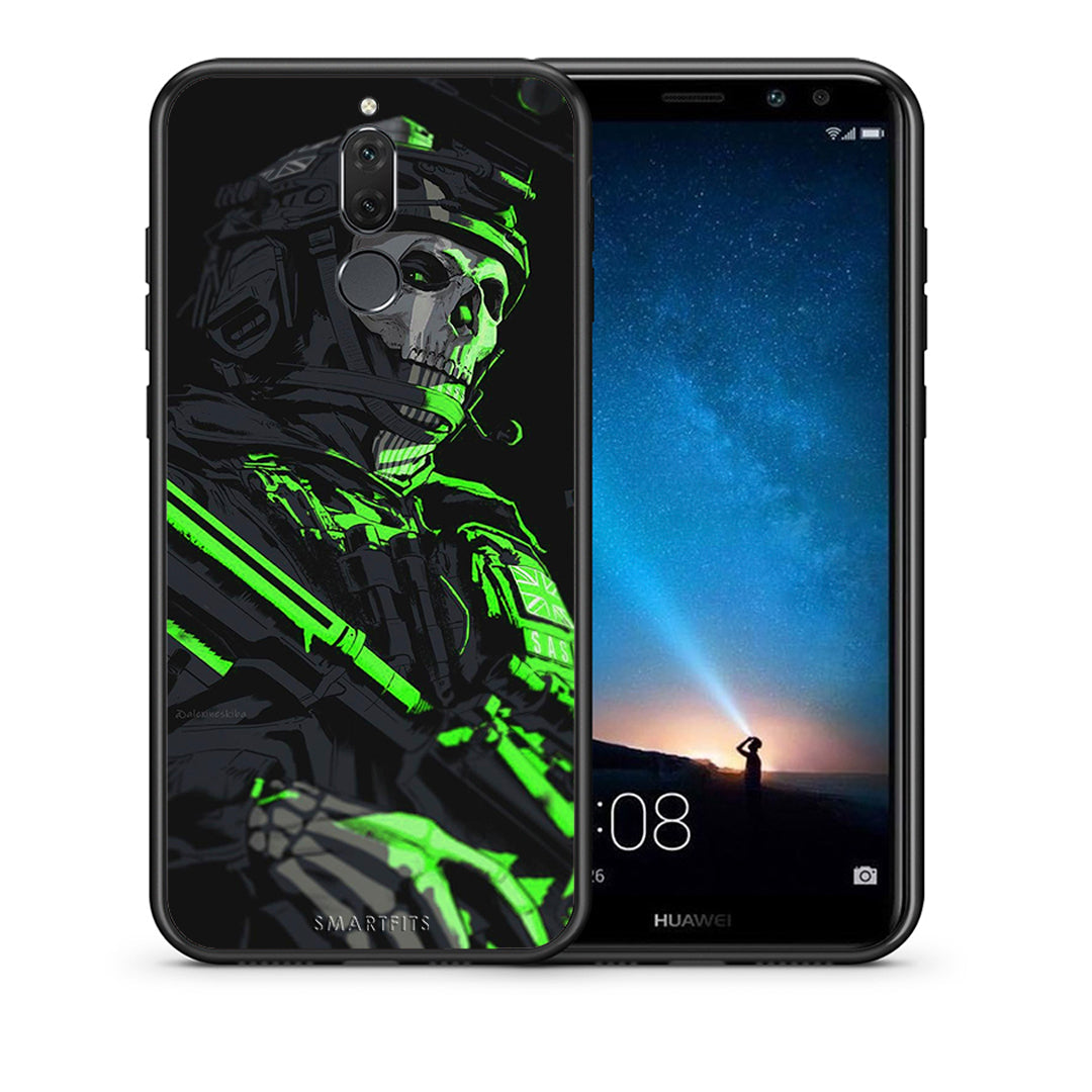 Θήκη Αγίου Βαλεντίνου Huawei Mate 10 Lite Green Soldier από τη Smartfits με σχέδιο στο πίσω μέρος και μαύρο περίβλημα | Huawei Mate 10 Lite Green Soldier case with colorful back and black bezels