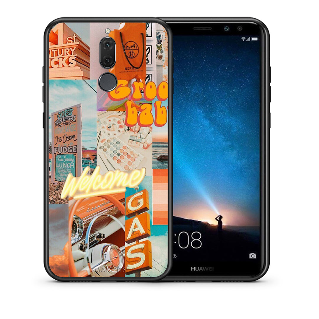Θήκη Αγίου Βαλεντίνου Huawei Mate 10 Lite Groovy Babe από τη Smartfits με σχέδιο στο πίσω μέρος και μαύρο περίβλημα | Huawei Mate 10 Lite Groovy Babe case with colorful back and black bezels