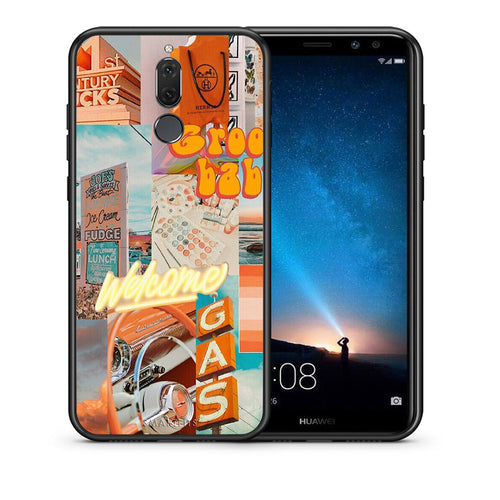 Θήκη Αγίου Βαλεντίνου Huawei Mate 10 Lite Groovy Babe από τη Smartfits με σχέδιο στο πίσω μέρος και μαύρο περίβλημα | Huawei Mate 10 Lite Groovy Babe case with colorful back and black bezels