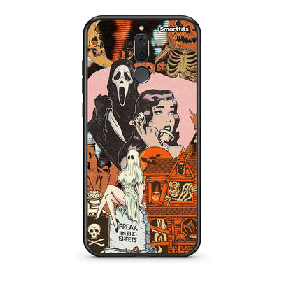 huawei mate 10 lite Halloween Collage Θήκη από τη Smartfits με σχέδιο στο πίσω μέρος και μαύρο περίβλημα | Smartphone case with colorful back and black bezels by Smartfits
