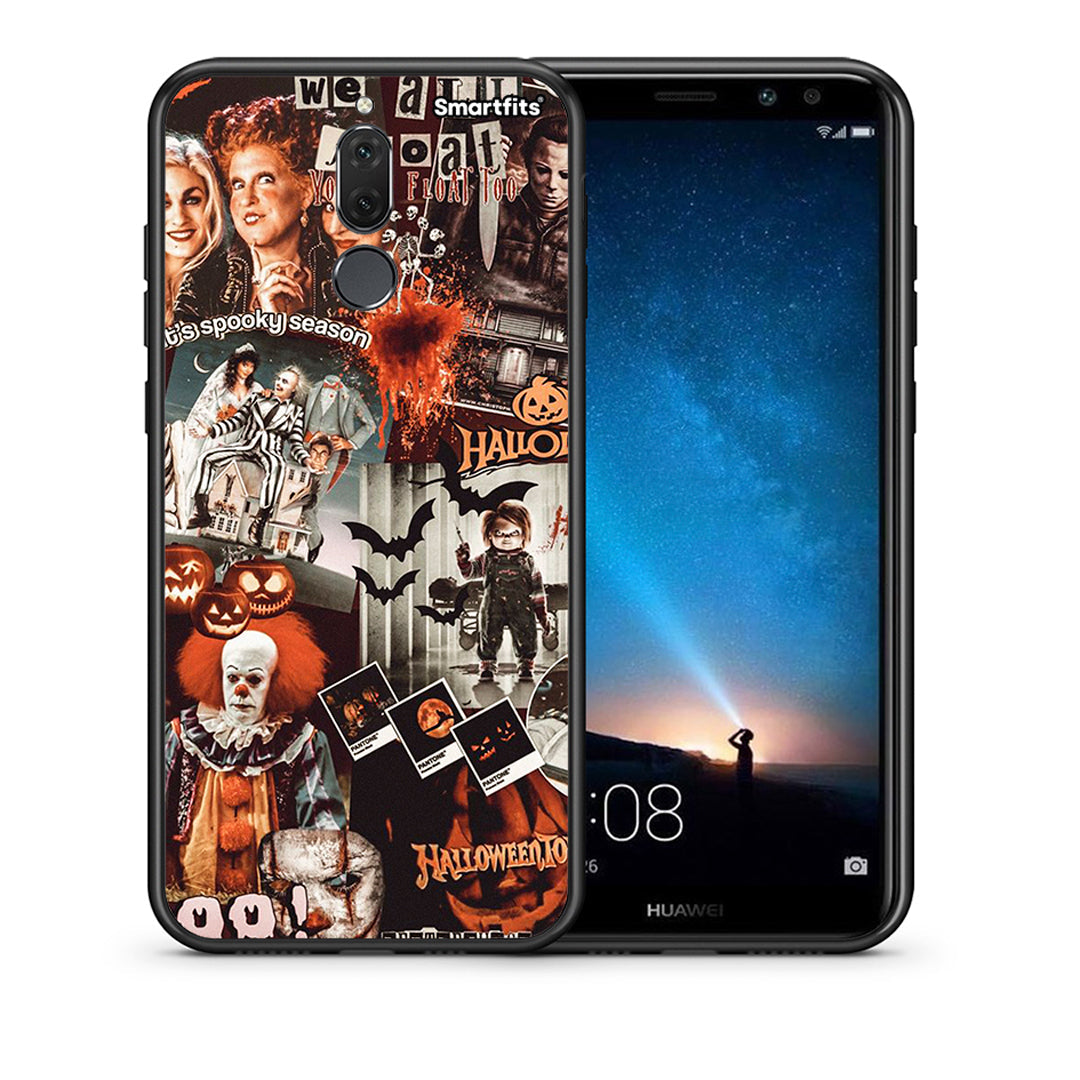 Θήκη Huawei Mate 10 Lite Halloween Spooky Season από τη Smartfits με σχέδιο στο πίσω μέρος και μαύρο περίβλημα | Huawei Mate 10 Lite Halloween Spooky Season case with colorful back and black bezels