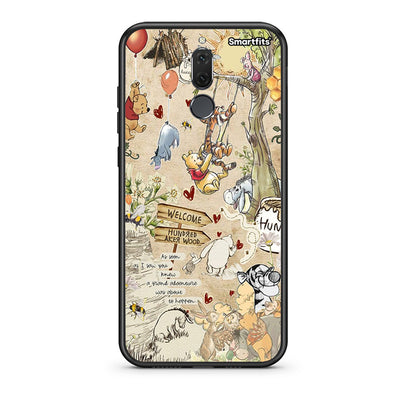 huawei mate 10 lite Happy Friends θήκη από τη Smartfits με σχέδιο στο πίσω μέρος και μαύρο περίβλημα | Smartphone case with colorful back and black bezels by Smartfits