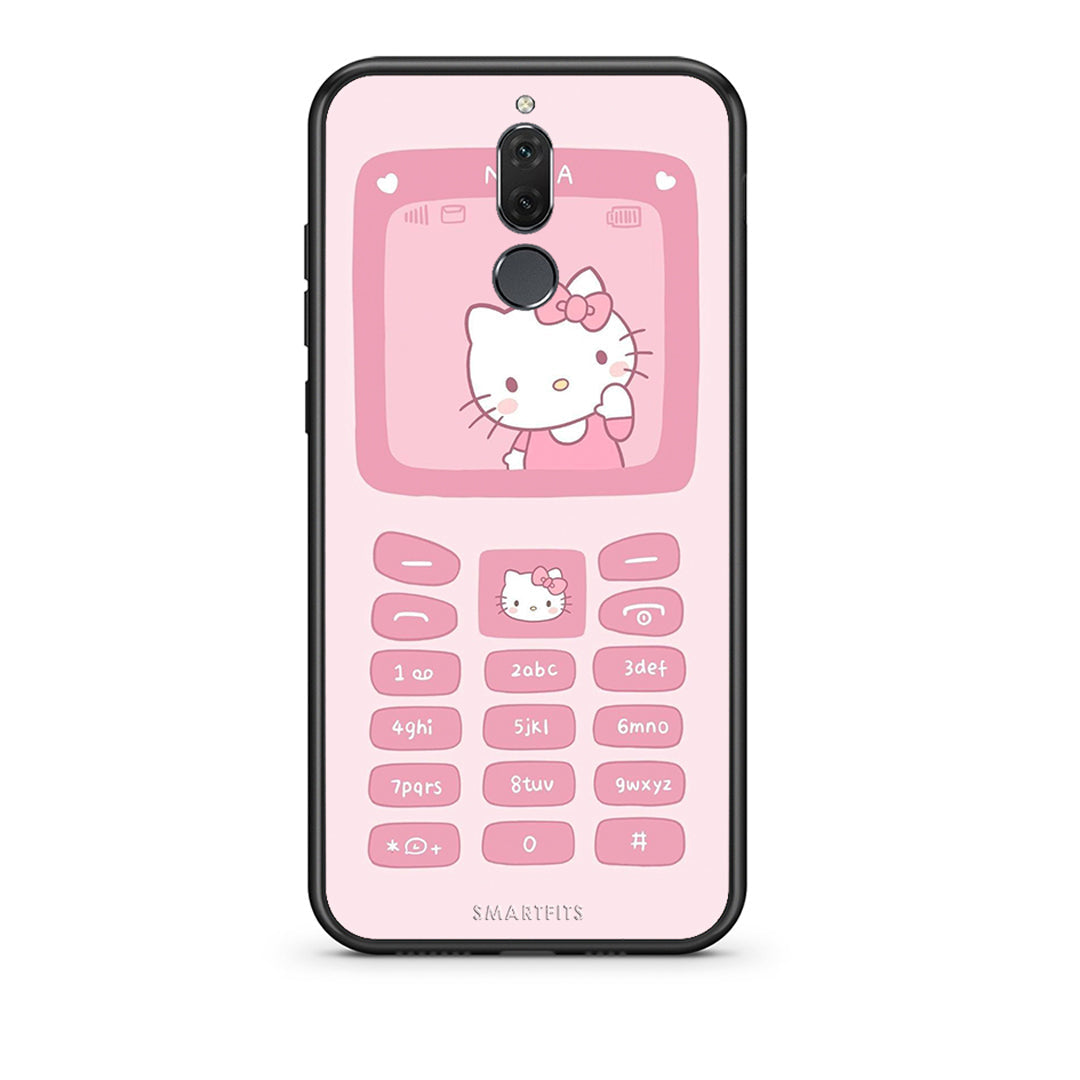 huawei mate 10 lite Hello Kitten Θήκη Αγίου Βαλεντίνου από τη Smartfits με σχέδιο στο πίσω μέρος και μαύρο περίβλημα | Smartphone case with colorful back and black bezels by Smartfits