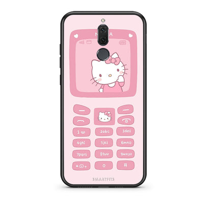 huawei mate 10 lite Hello Kitten Θήκη Αγίου Βαλεντίνου από τη Smartfits με σχέδιο στο πίσω μέρος και μαύρο περίβλημα | Smartphone case with colorful back and black bezels by Smartfits