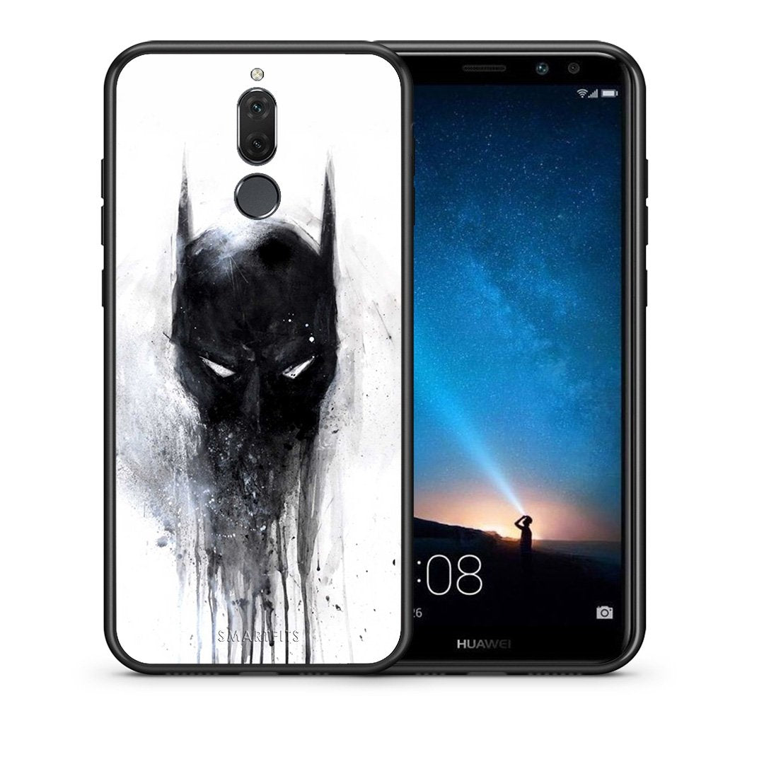 Θήκη Huawei Mate 10 Lite Paint Bat Hero από τη Smartfits με σχέδιο στο πίσω μέρος και μαύρο περίβλημα | Huawei Mate 10 Lite Paint Bat Hero case with colorful back and black bezels