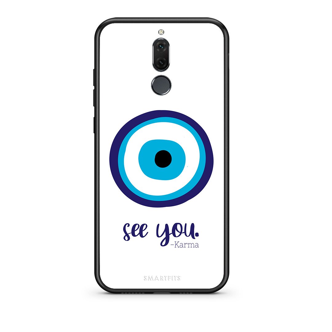 huawei mate 10 lite Karma Says θήκη από τη Smartfits με σχέδιο στο πίσω μέρος και μαύρο περίβλημα | Smartphone case with colorful back and black bezels by Smartfits