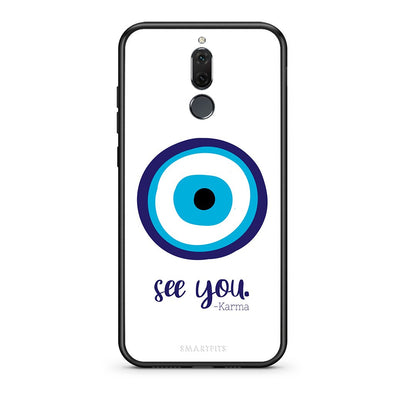 huawei mate 10 lite Karma Says θήκη από τη Smartfits με σχέδιο στο πίσω μέρος και μαύρο περίβλημα | Smartphone case with colorful back and black bezels by Smartfits