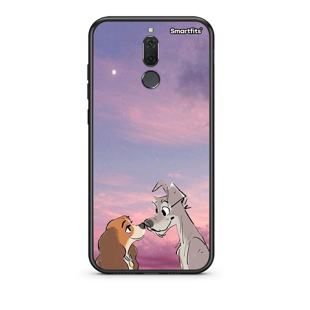 huawei mate 10 lite Lady And Tramp θήκη από τη Smartfits με σχέδιο στο πίσω μέρος και μαύρο περίβλημα | Smartphone case with colorful back and black bezels by Smartfits