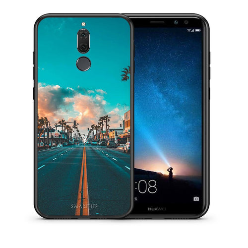 Θήκη Huawei Mate 10 Lite City Landscape από τη Smartfits με σχέδιο στο πίσω μέρος και μαύρο περίβλημα | Huawei Mate 10 Lite City Landscape case with colorful back and black bezels