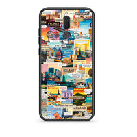 Thumbnail for huawei mate 10 lite Live To Travel θήκη από τη Smartfits με σχέδιο στο πίσω μέρος και μαύρο περίβλημα | Smartphone case with colorful back and black bezels by Smartfits