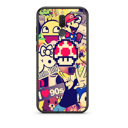 huawei mate 10 lite Love The 90s θήκη από τη Smartfits με σχέδιο στο πίσω μέρος και μαύρο περίβλημα | Smartphone case with colorful back and black bezels by Smartfits